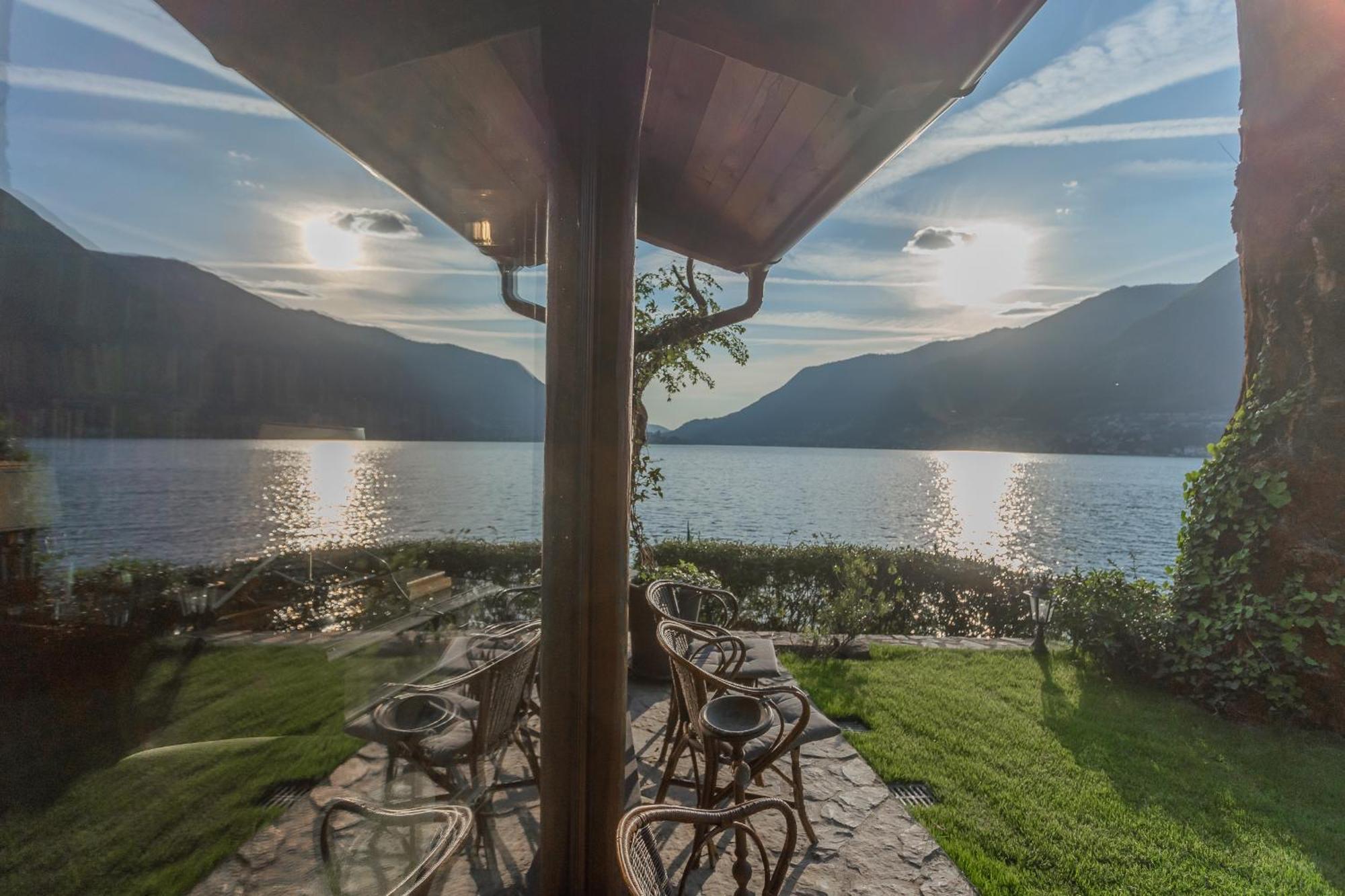 The Writer'S Nest Waterfront Villa By Rent All Como Faggeto Lario Exteriör bild