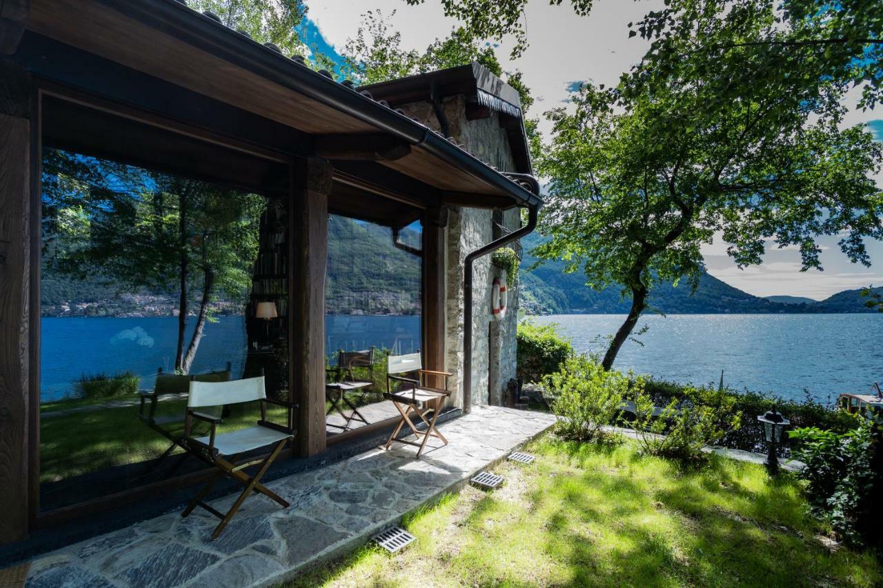 The Writer'S Nest Waterfront Villa By Rent All Como Faggeto Lario Exteriör bild