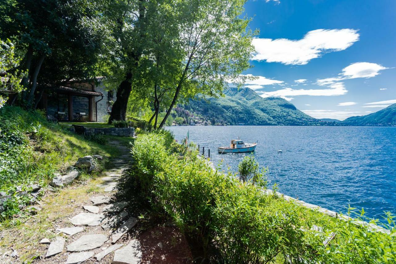 The Writer'S Nest Waterfront Villa By Rent All Como Faggeto Lario Exteriör bild