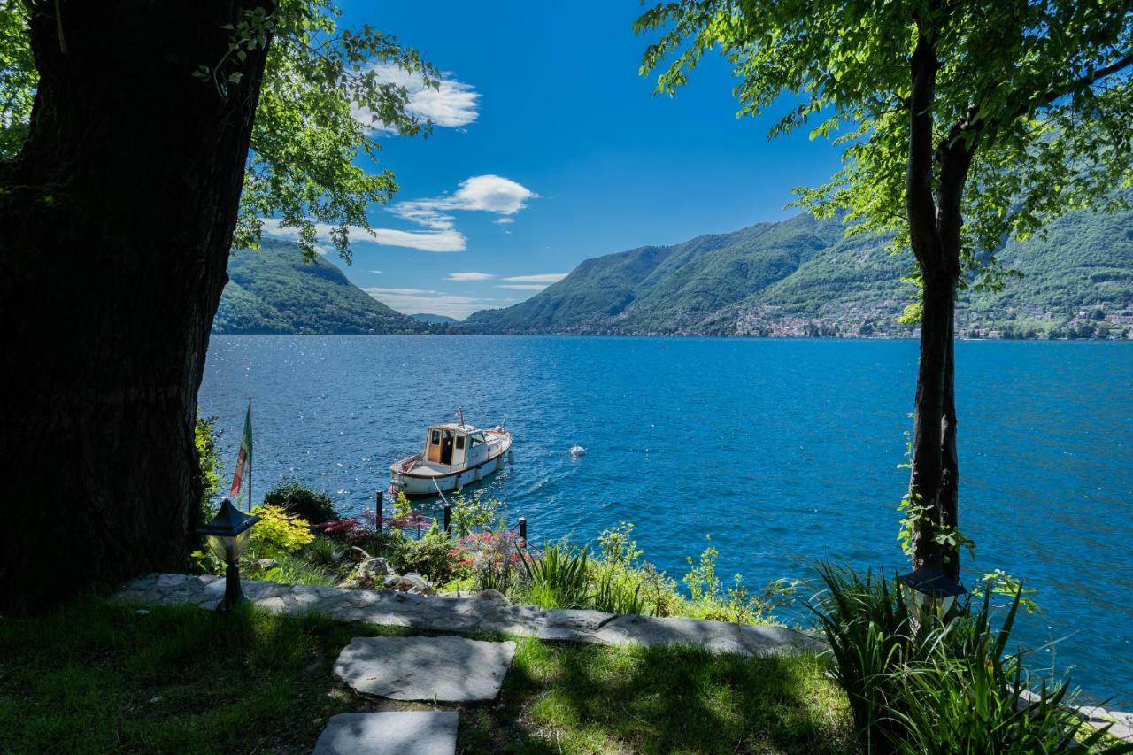 The Writer'S Nest Waterfront Villa By Rent All Como Faggeto Lario Exteriör bild